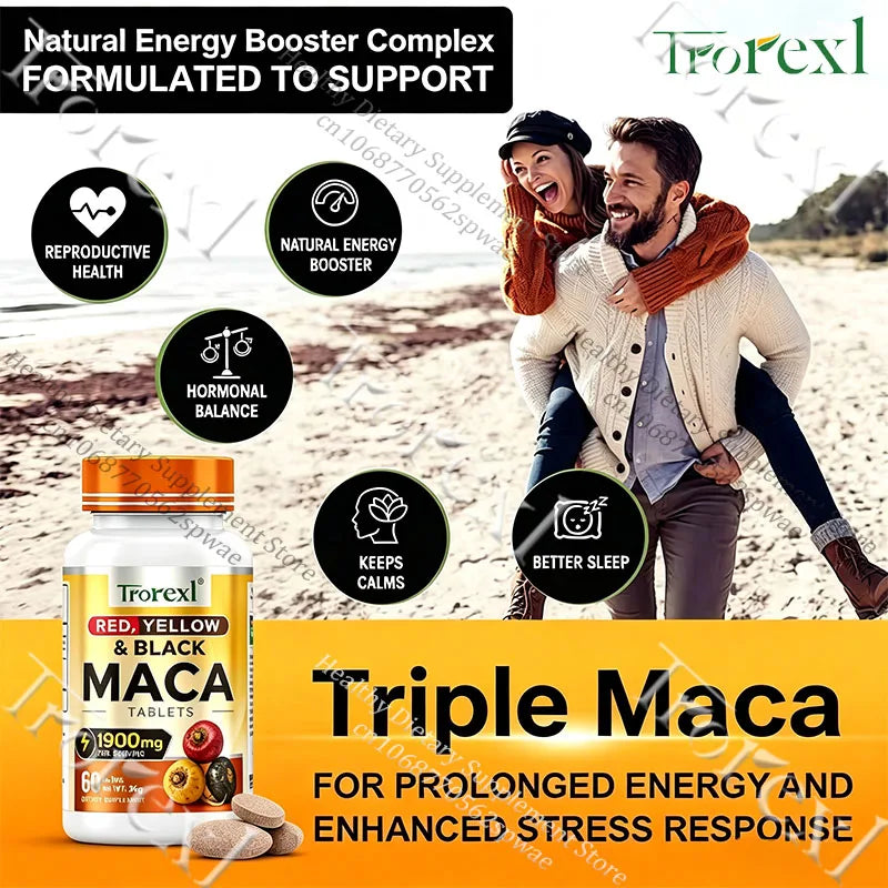Natural Maca Root Tablets for Hormone Balance