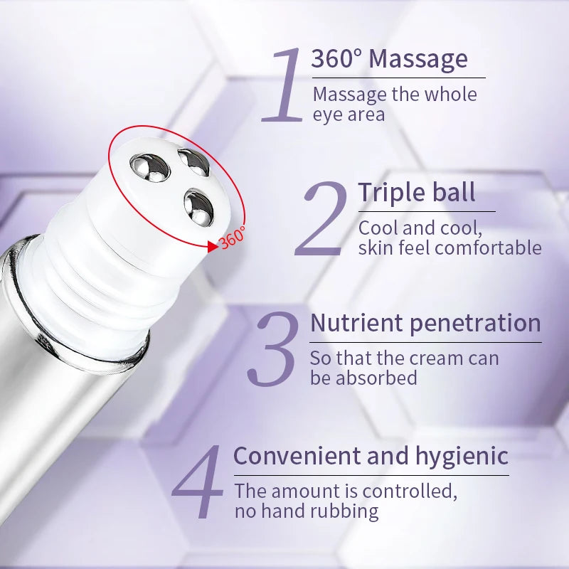 O'CHEAL Hyaluronic Acid Eye Cream Roller Massager