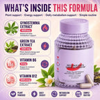 Vitamin B Complex & Gynostemma Extract (60 Vegan Caps)