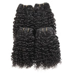 Short Kinky Curly Brazilian Virgin Human Hair Bundles