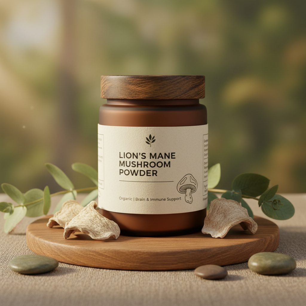 Organic Lion's Mane Mushroom Powder for Focus